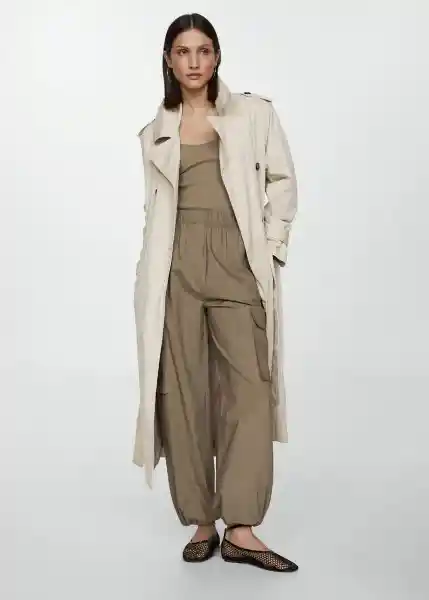 Mono Boston Khaki Talla S Mujer Mango