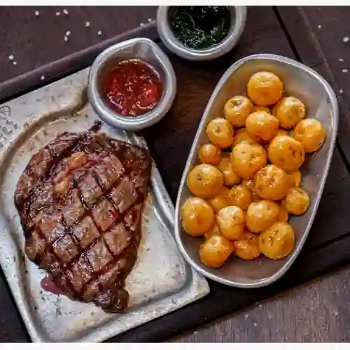 Entrecot 180 con arroz