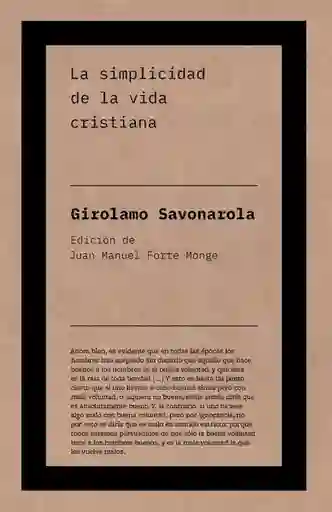 La Simplicidad de La Vida Cristiana