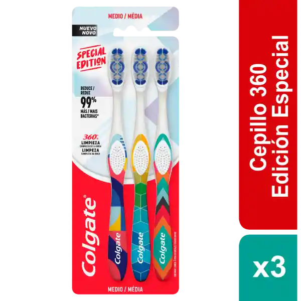 Colgate Cepillo de Dientes 360° Designer Suave