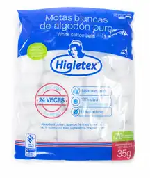 Higietex Algodón en Motas Blancas