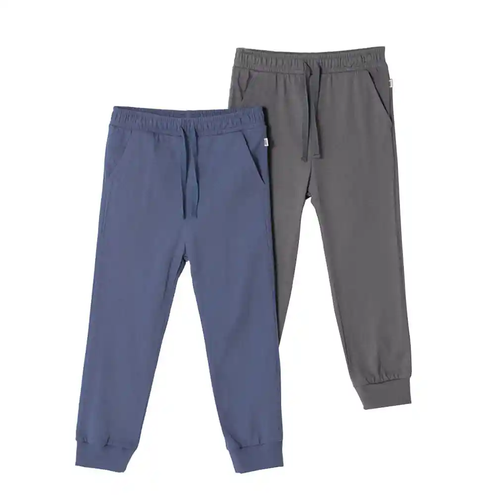 Pantalón Largo Tipo Jogger en Algodon Bebito Bragi X2 Baby Fresh
