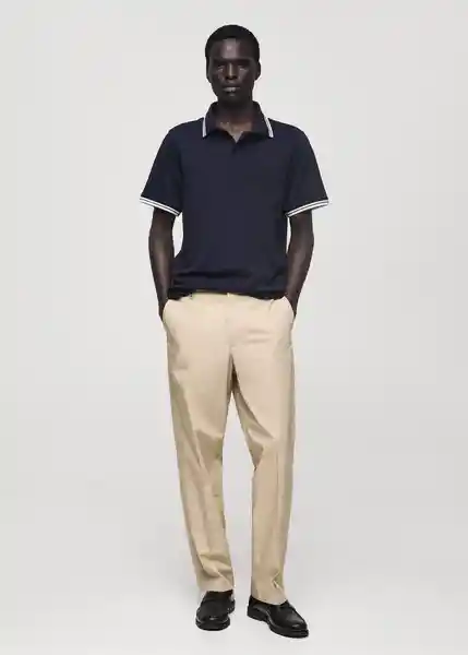 Polo Omarp-h Navy Talla S Hombre Mango