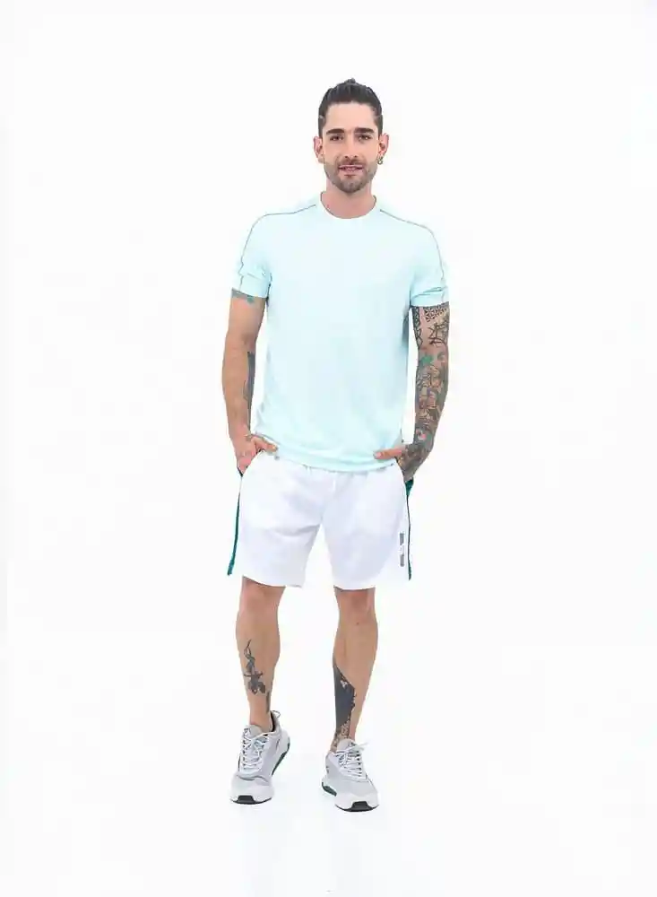 Camiseta Mc S-verdeagua