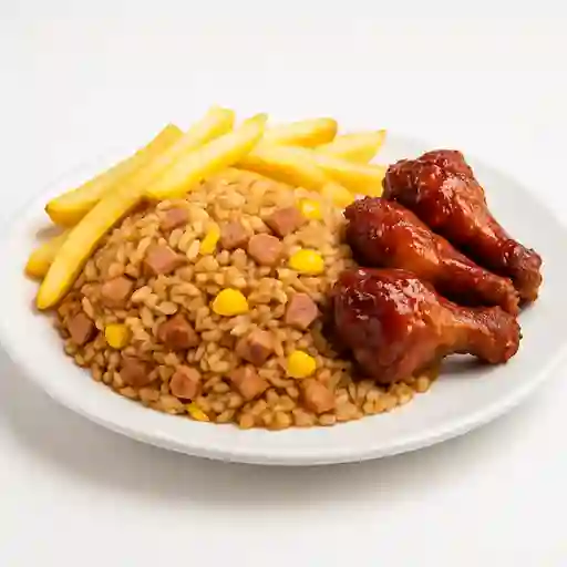 Arroz Paisa con Alitas