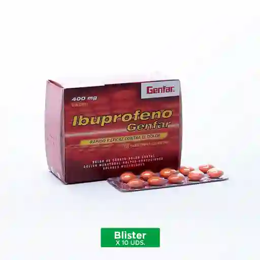 Genfar Ibuprofeno Blister  Tabletas Recubiertas (400 mg)