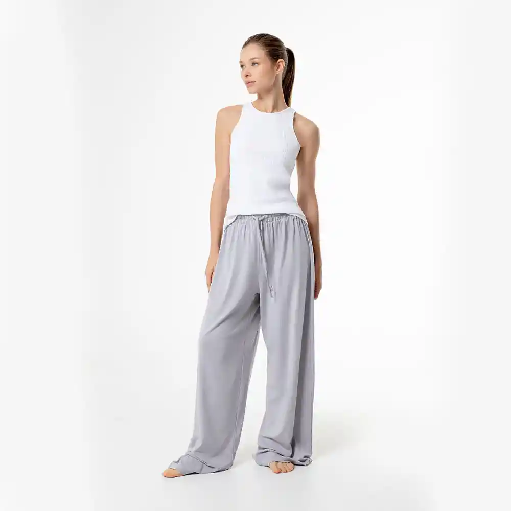 Pantalón Largo Tiro Medio Bota Recta Femenino Lezej Gef