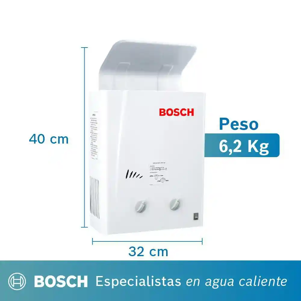 Bosch Calentador de Gas Natural para Agua