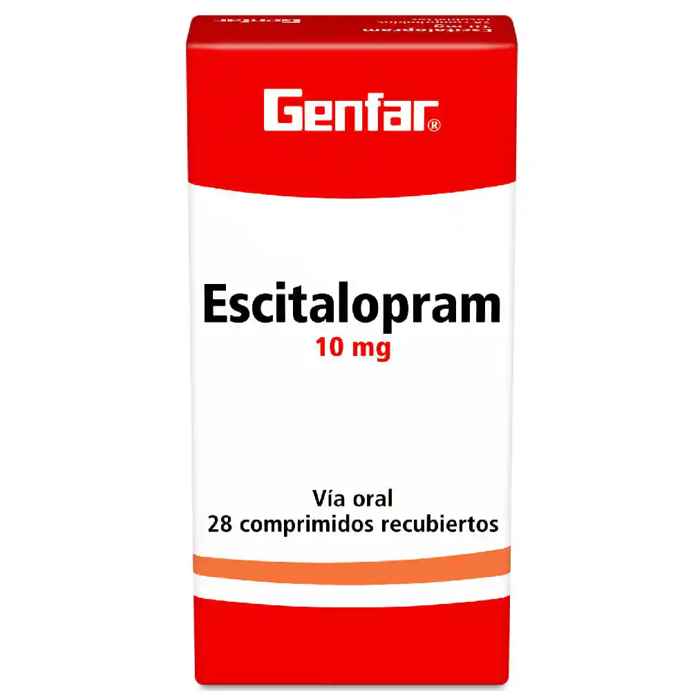 Genfar Escitalopram Vía oral(10 mg)