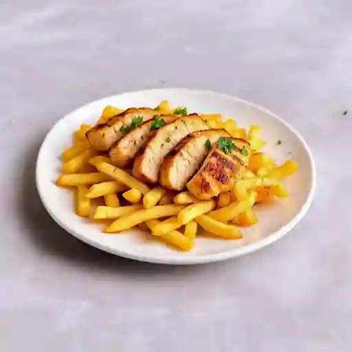 Salchipapa Pollo Carne