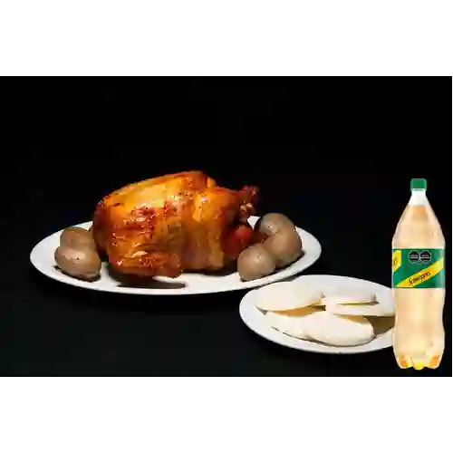 Combo Pollo Asado + Schweppes Ginger Ale 1.5 l