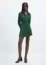 Vestido Slay-w Verde Talla L Mujer Mango