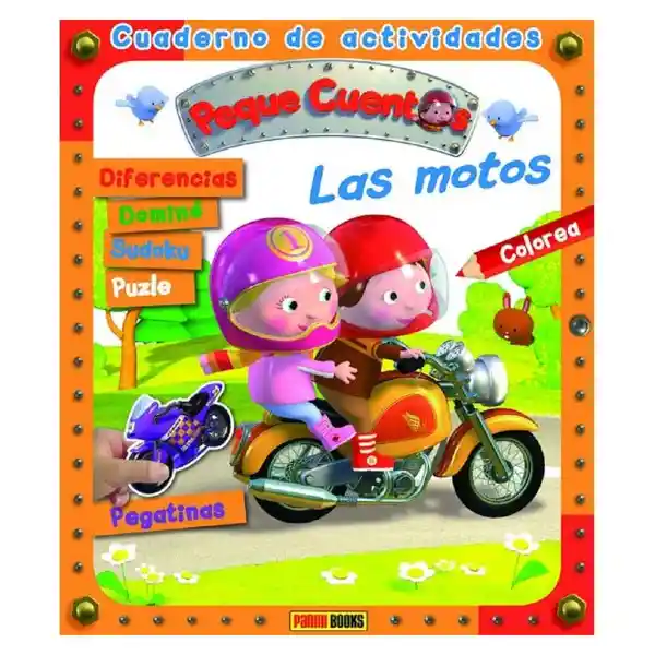 Cuaderno de Actividades Pequecuentos Las Motos