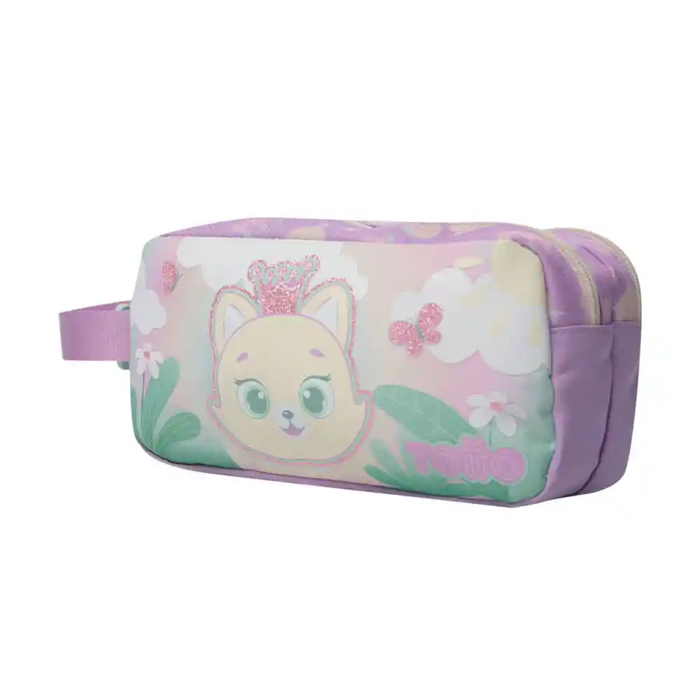 Cartuchera Totto Kids Queen Cat Rosado