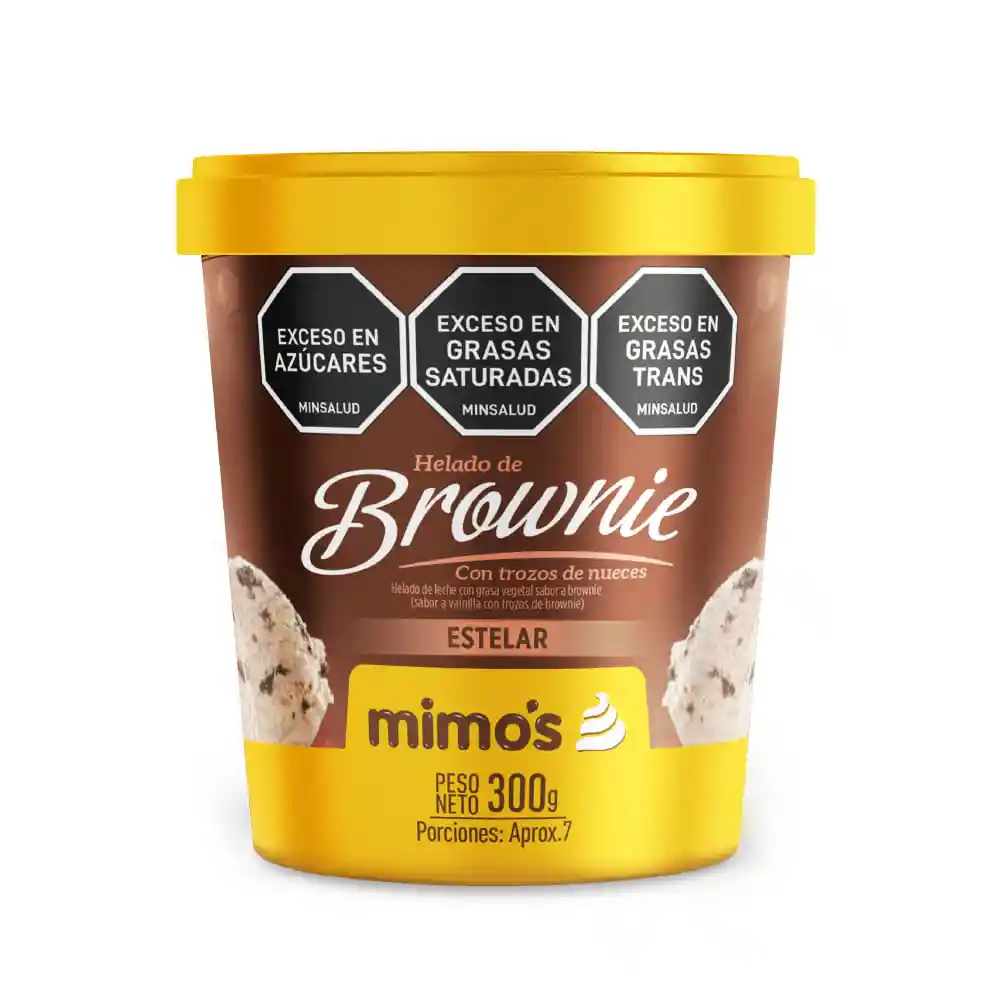Helado Brownie Mimos Pote *300gr