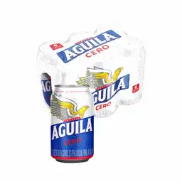 Aguila Cerveza Rubia Cero en Lata