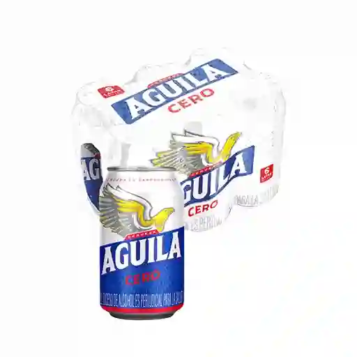 Aguila Cerveza Rubia Cero en Lata