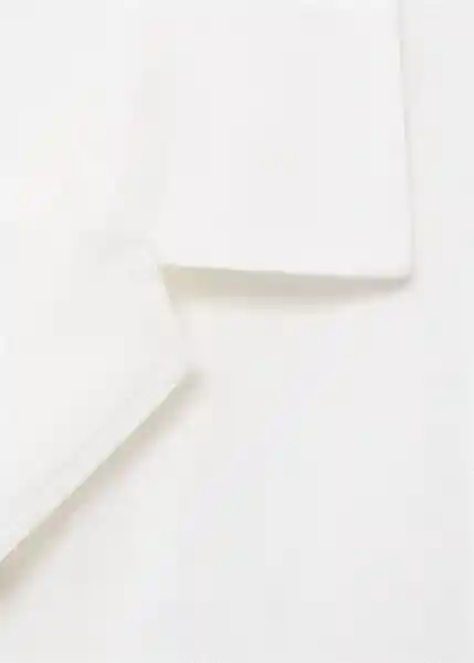 Camisa Banarea Offwhite Talla M Hombre Mango