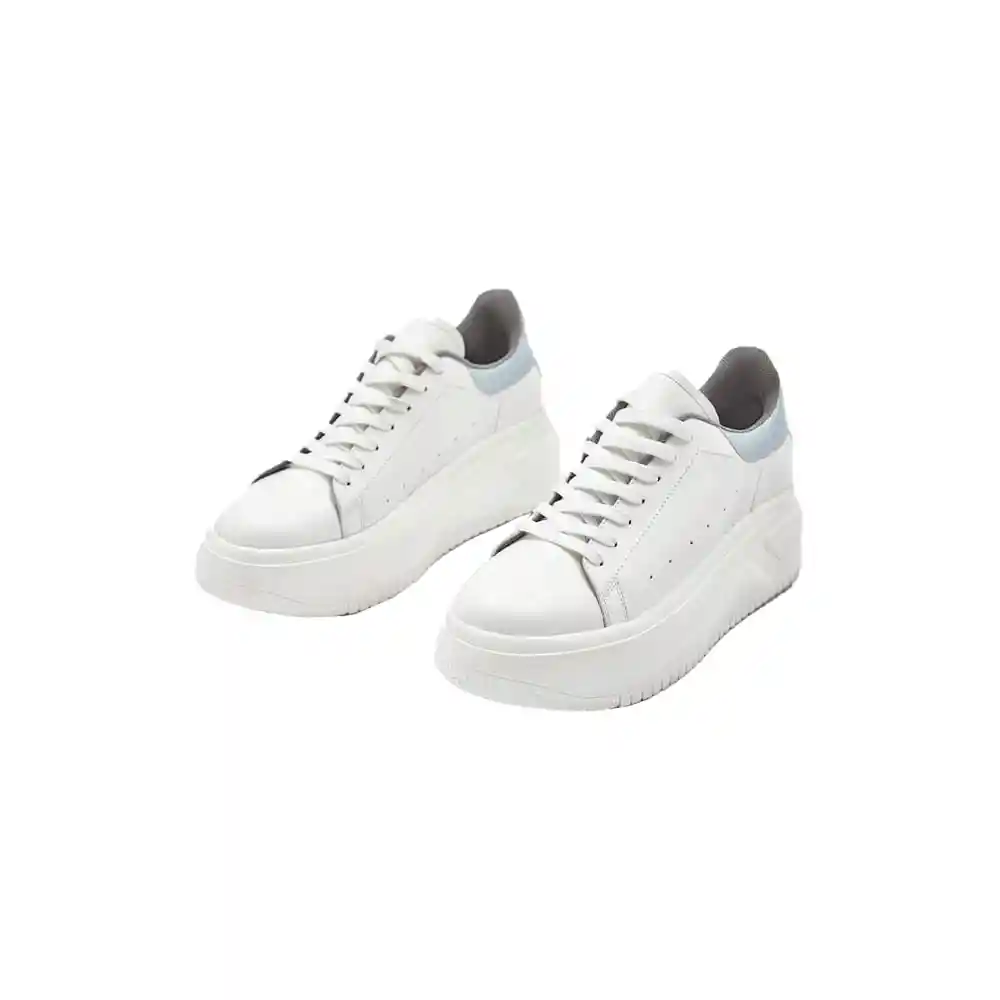 Tenis Casuales Pla Blanco Mjt-554 Urb