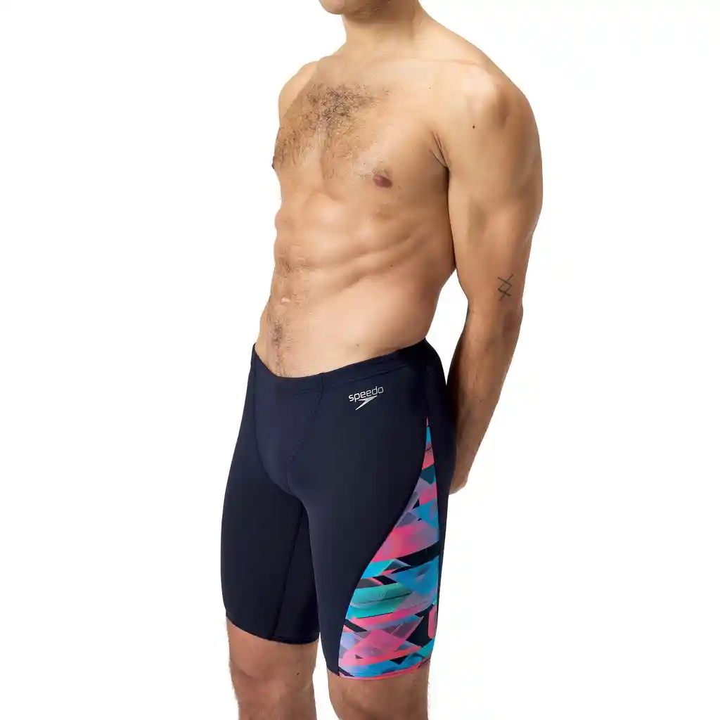 Pantaloneta de Baño Jammer Allover Digital V-cut Hombre Negro-38
