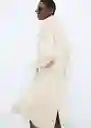 Abrigo Ringo Piedra Talla L Mujer Mango