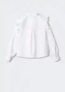 Camisa Carlota Blanco Talla 05 Niña Mango