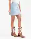 Falda Femenino Azul Cristalino Claro Talla 8 Chevignon