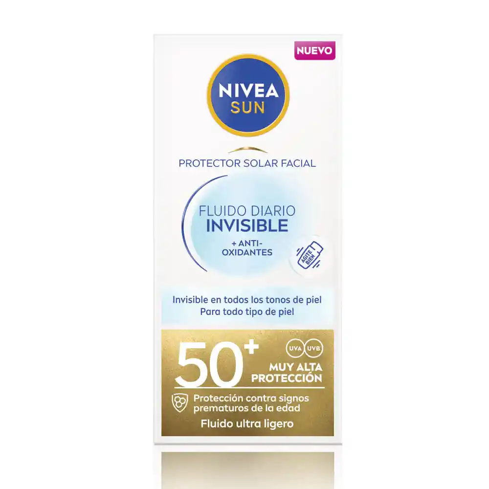 Protector Facial Nivea Sun Invisible Fps 50 X