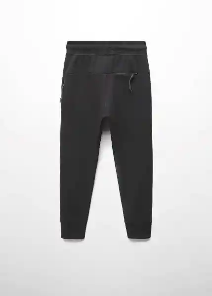 Pantalón Zipper Negro Talla 07 Niños Mango