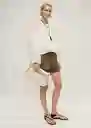 Chaqueta Gardenia Blanco Talla M Mujer Mango