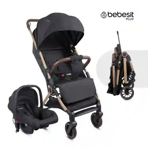 Coche Travel System Compacto Micro Bebesit Negro Bebesit Jctsx5bk