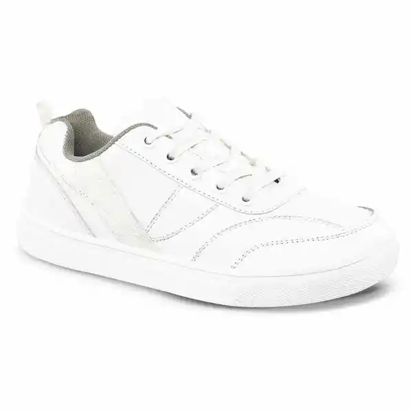 Los Gomosos Tenis Escolar School Break Unisex Blanco Talla 22