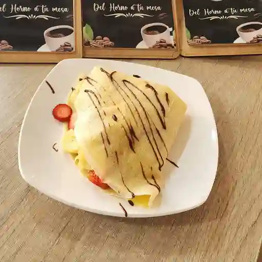 Crepe nutella y frutas