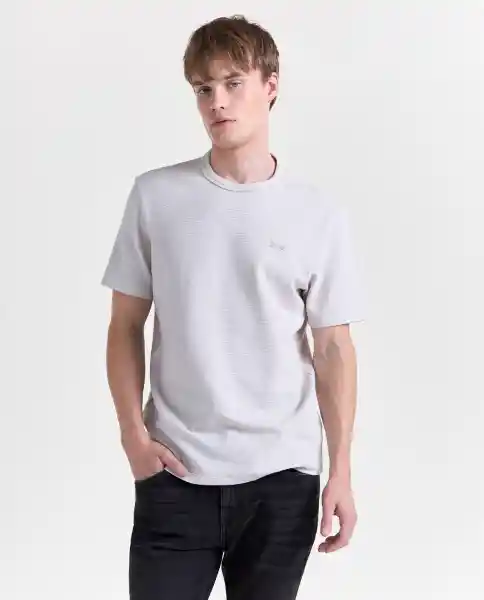 Camiseta Hombre Crudo Talla L 849G009_CRU144002 Americanino