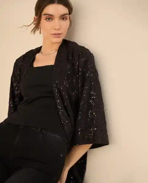 Chaqueta Jaguar Negro Ultraoscuro Talla S 422G000 Esprit