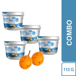 Combo Baby gu Yogurt Entero Sin Dulce Vainilla + Granadilla