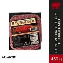 CARNE MOLIDA DE RES 97/3 X 450g TURBO 