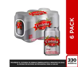 Costeña Cerveza Lager en Lata