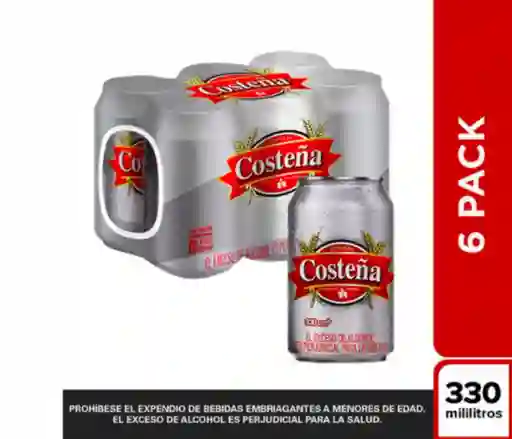 Costeña Cerveza Lager en Lata