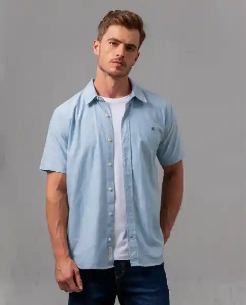 Camisa Hombre Azul Talla S 154105K Rifle