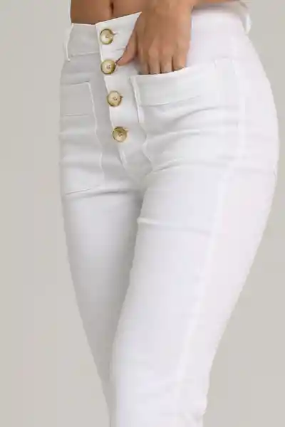 Pantalón Chicago Color Blanco Talla 10 Ragged