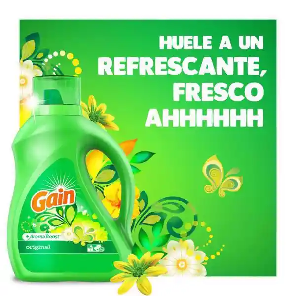 Gain Detergente Líquido Original 96 Lavadas