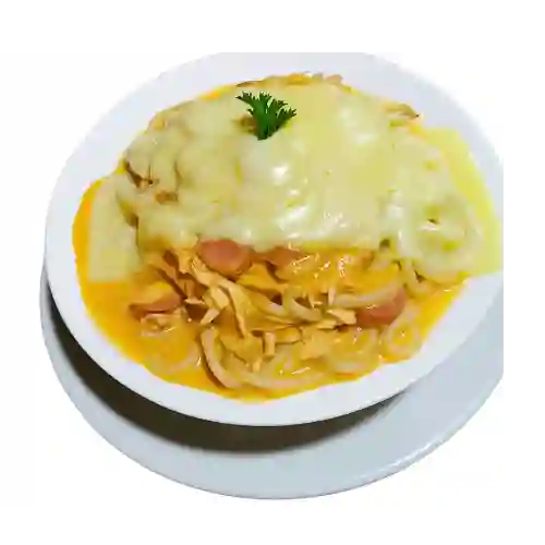 Espaguetis con Pollo