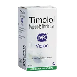 MK Maleato de Timolol Solución Oftálmica Estéril (0.5 %) 