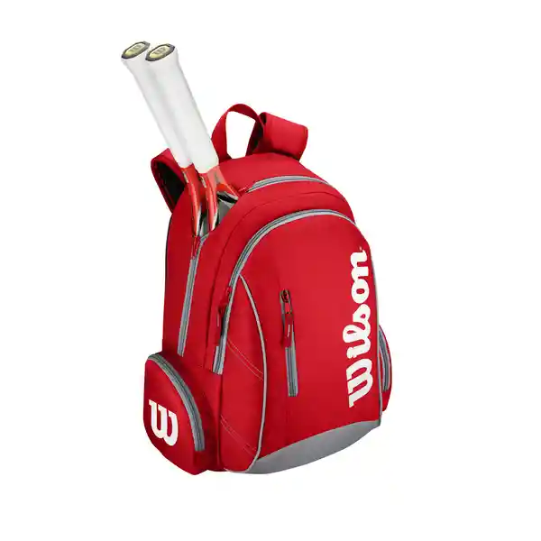 Bolso Raquetero Morral Tenis Funda Team Rojo Gris Wilson