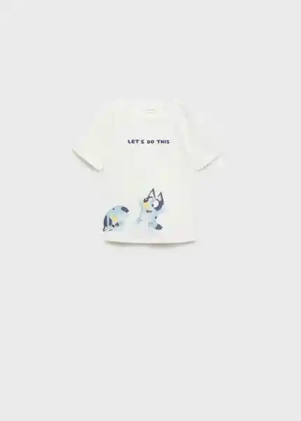 Camiseta Bluthis Offwhite Talla 71 Niños Mango