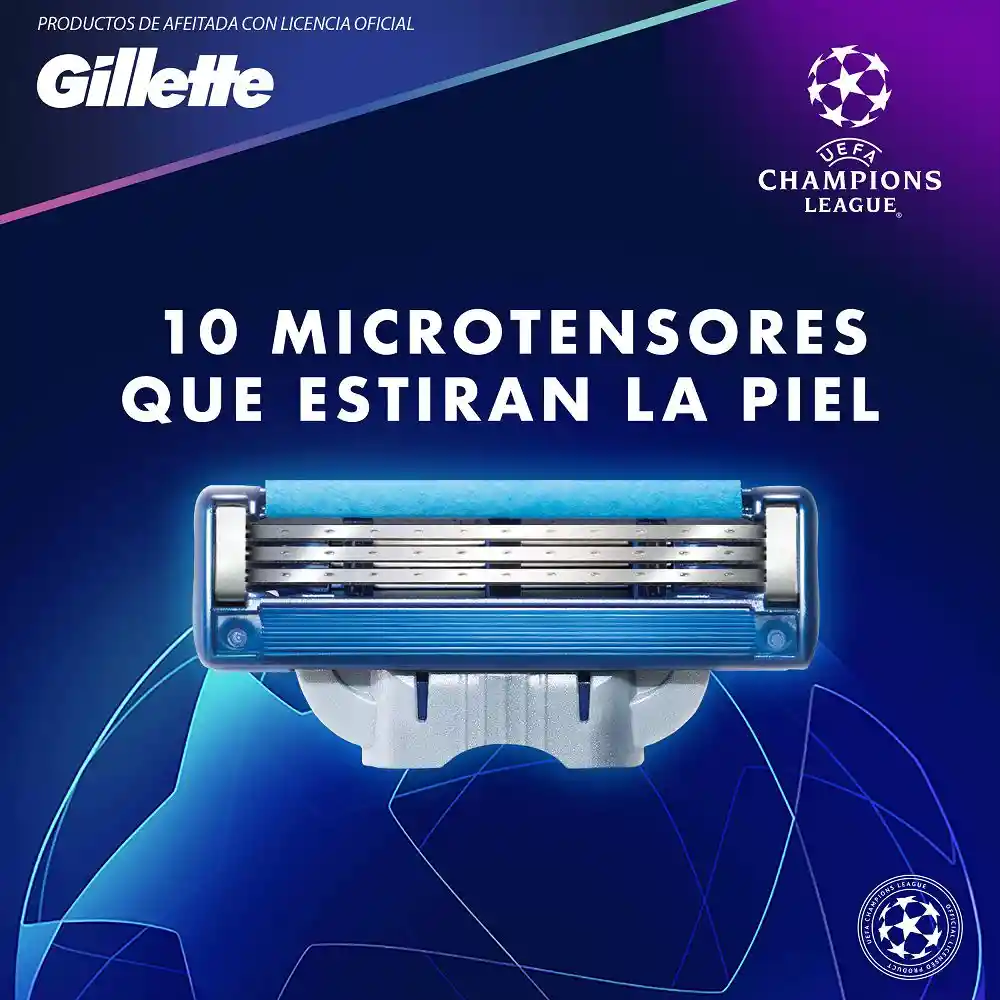 Gillette Maquina Afeitar Turbo Ucl Mach 3