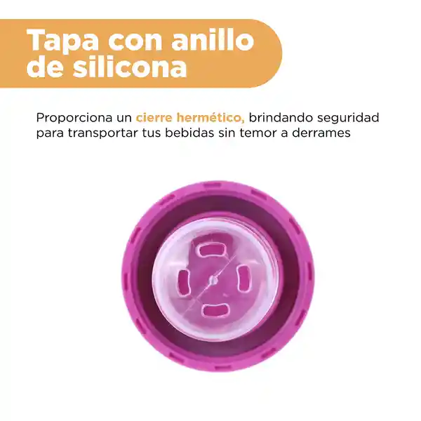 Vaso Plástico Con Asa de Serie Snoopy Rosa 1000 mL Miniso