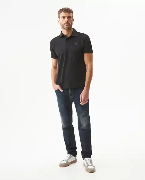 Camiseta Polo Functional Negro Sombrío Ultraoscuro L Chevignon