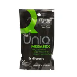 Megasex Condones sin Lates 3 Lubricantes Hipoalergénico